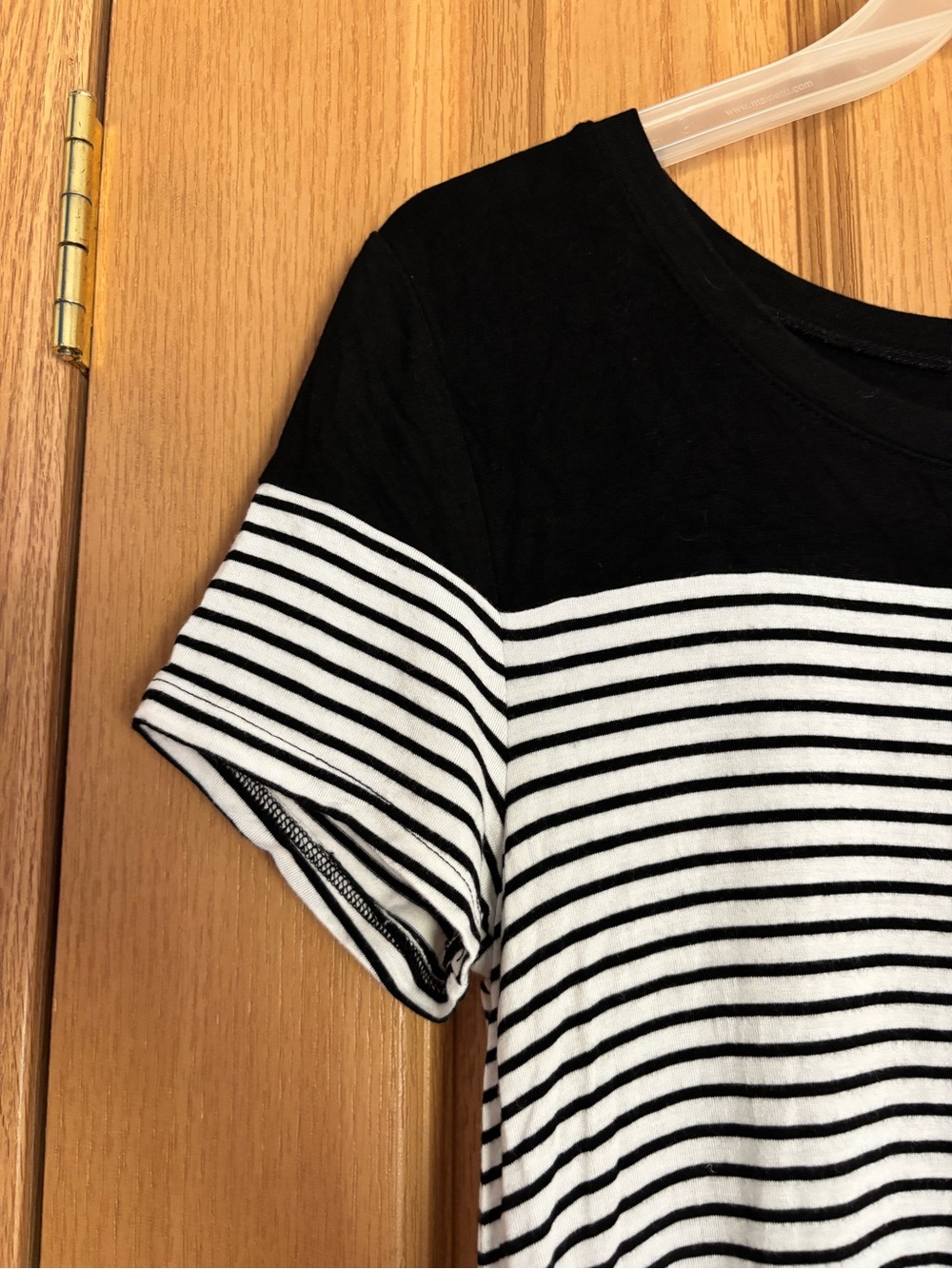 Maurices Black and White Striped Tee Dress - Picture 7 of 10